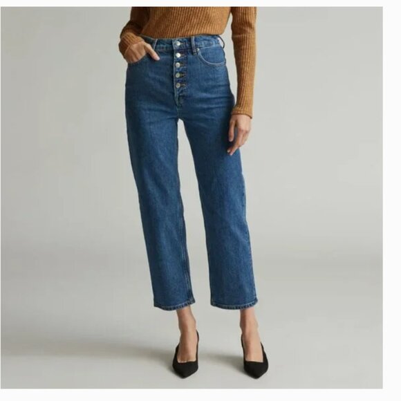 EVERLANE The Way High Organic Cotton Jeans Size 30 - Picture 1 of 9